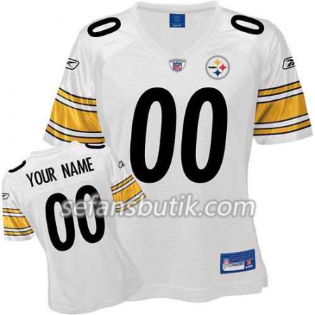 Pittsburgh Steelers Tröjor Custom Vit - Dame Pittsburgh Steelers Tröjor Custom Vit - Dame
